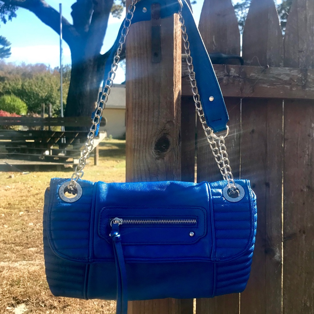 Steve Madden Envelope Crossbody Blue Clutch Bag